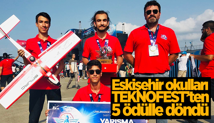 Eskişehir Okulları TEKNOFEST Karadeniz 2022’den 5 ödülle döndü