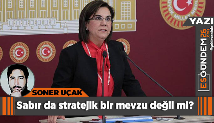 Sabır da stratejik bir mevzu değil mi?