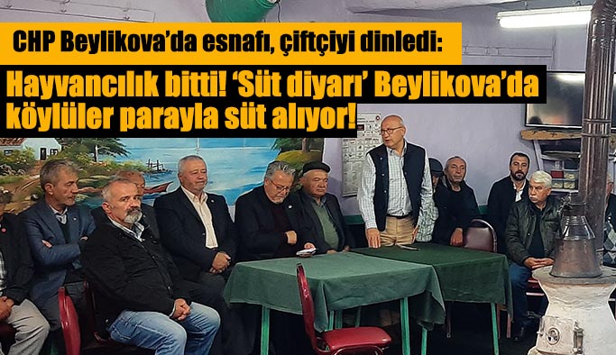 CHP Beylikova’da esnafı, çiftçiyi dinledi: