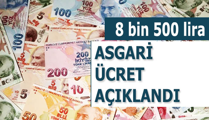 Asgari ücret belli oldu