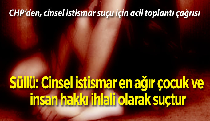 CHP’li Süllü: Cinsel istismar en ağır çocuk ve insan hakkı ihlali olarak suçtur