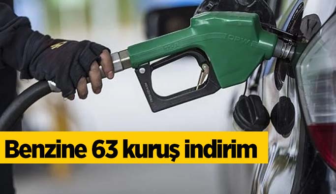 Benzine 63 kuruş indirim geldi