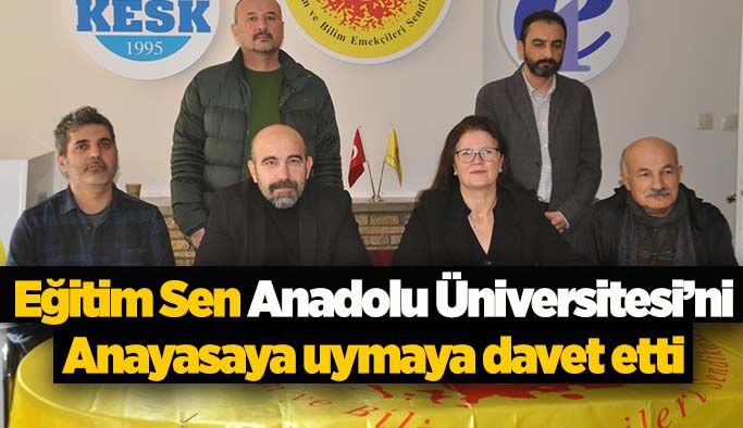 Eğitim Sen'den Anadolu Üniversitesi'ne Bülent Yücel tepkisi