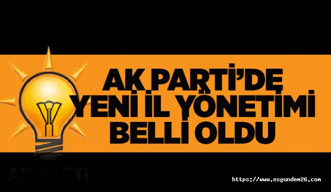 AK Parti Eskişehir’de yeni il yönetimi belli oldu