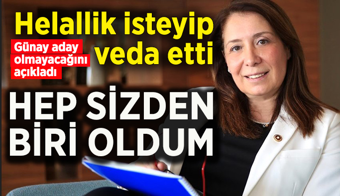 Emine Nur Günay veda etti