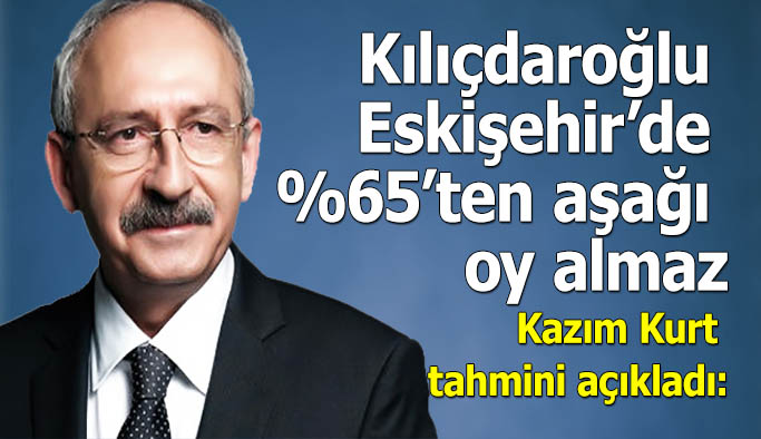 Kazım Kurt: Kılıçdaroğlu, Eskişehir’de %65’ten aşağı oy almaz