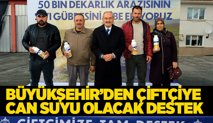 Eskişehir’de çiftçiye ücretsiz sıvı gübre desteği