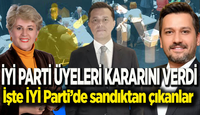 İYİ Parti’de temayül yoklamasında sayım tamamlandı