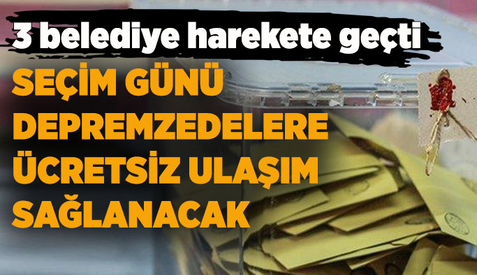 Depremzedeler oy kullansın diye Eskişehir’den “demokrasi yolculuğu”