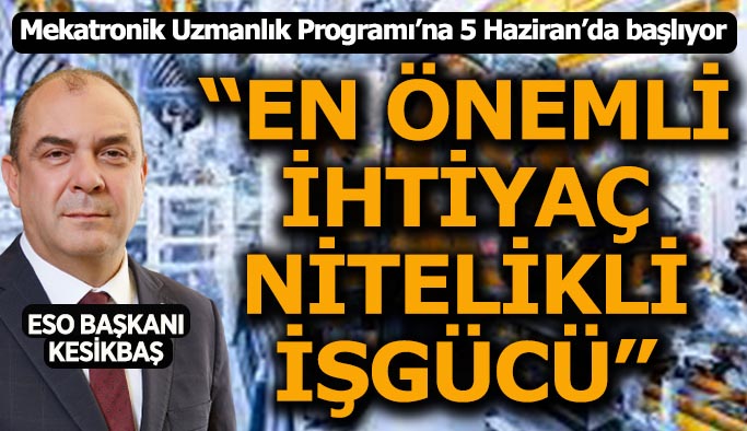 ESO, meslek sahibi yapmaya devam ediyor