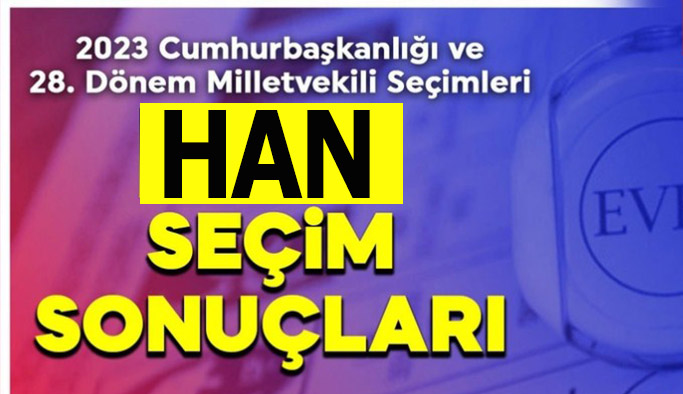 Han’da 14 Mayıs 2023 seçim sonuçları belli oldu