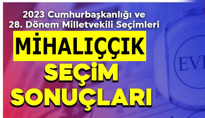 Mihalıççık’ta 14 Mayıs 2023 seçim sonuçları belli oldu