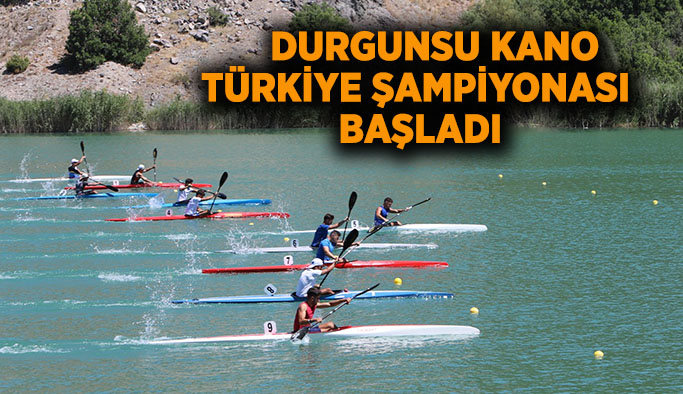 Eskişehir’de düzenlenen Durgunsu Kano Türkiye Şampiyonası Sarısungur Göleti’nde başladı