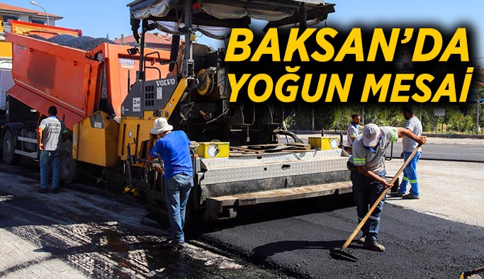 Baksan Sanayi Sitesi’nde yoğun çalışma