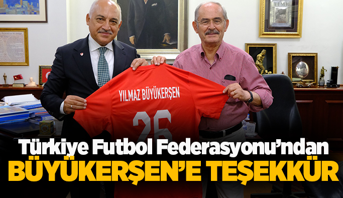 TFF Başkanı Büyükekşi, milli maç öncesi Büyükerşen’i ziyaret etti
