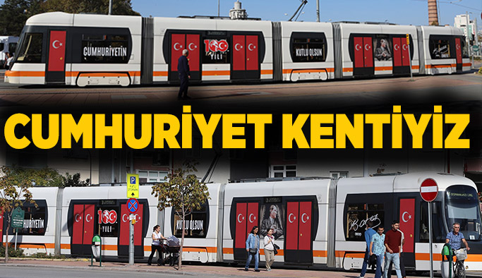 Cumhuriyet kenti Eskişehir 100. yılı böyle karşılıyor