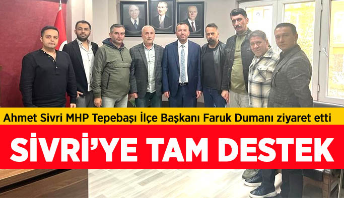 MHP Tepebaşı'ndan Sivriye Tam Destek