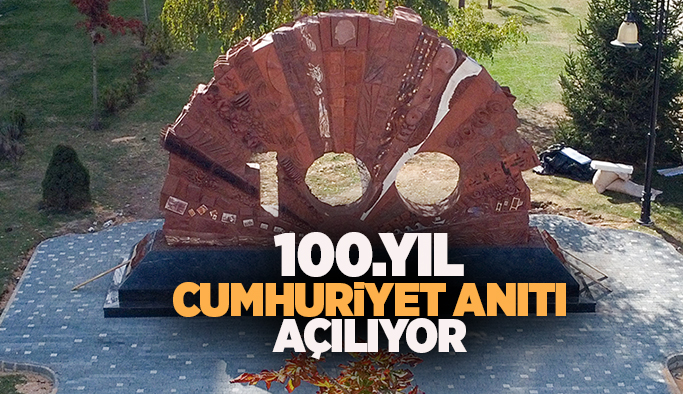 Tepebaşı’ndan Cumhuriyetin 100’üncü yılına özel anıt