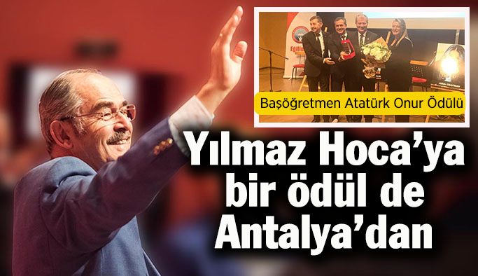 15’inci Başöğretmen Atatürk Onur Ödülü, Eskişehir Büyükşehir Belediye Başkanı Prof. Dr. Yılmaz Büyükerşen’e verildi
