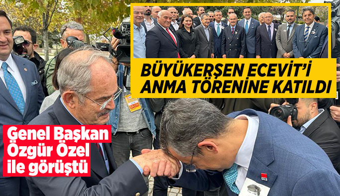 Büyükerşen Ecevit’i anma törenine katıldı