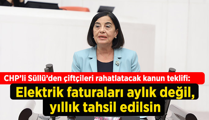 CHP’li Süllü’den çiftçileri rahatlatacak kanun teklifi