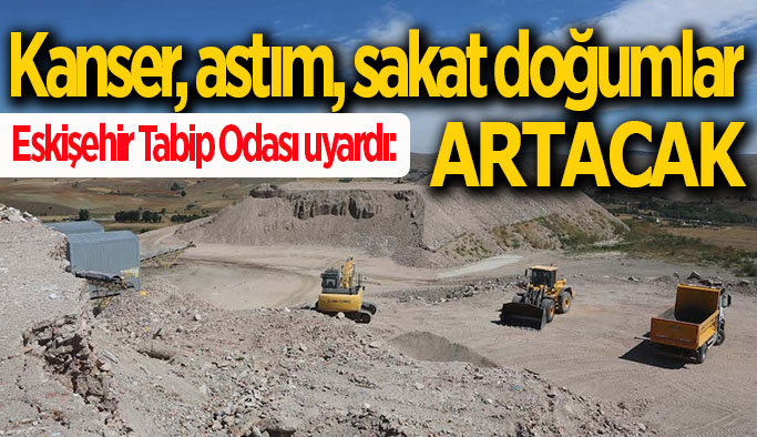 Eskişehir’de kurulması planlanan maden tesisine bir tepki de tabiplerden