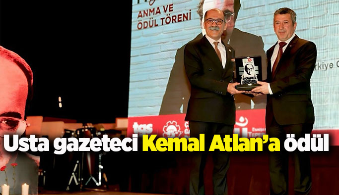 Usta gazeteci Kemal Atlan’a ödül