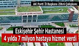 İl Başkanı Zihni Çalışkan: Şehir Hastanesi 5 yıldızlı otellerle yarışır nitelikte