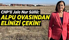 CHP’li Jale Nur Süllü: Alpu Ovası’ndan elinizi çekin!