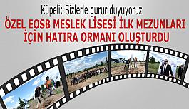 Özel EOSB Meslek Lisesi ilk mezunları için hatıra ormanı oluşturdu