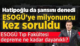 İYİ Parti’li HATİPOĞLU Sağlık Bakanına Eskişehir’deki sağlık kuruluşlarının deprem riskini sordu