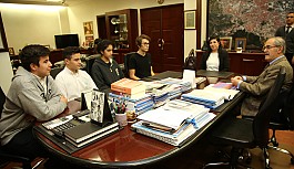 Öğrenciler projelerini Büyükerşen'e tanıttılar