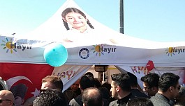 Erdoğan  CHP’nin ‘Hayır’ standında