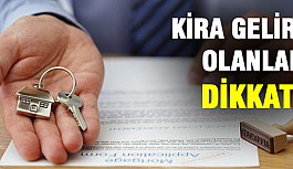 Kira geliri vergisi vermek için son 9 gün