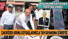 ÇAKIRÖZER: KIRIMLI SOYDAŞLARIMIZLA TAM DAYANIŞMA İÇİNDEYİZ