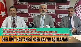 ÖZEL ÜMİT HASTANESİ’NDEN KAYYIM AÇIKLAMASI