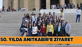 TÜRK EĞİTİM VAKFI 50. YILINDA ANITKABİR'İ ZİYARET ETTİ