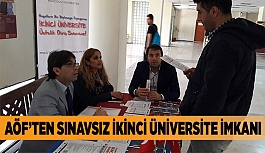 AÖF’TEN SINAVSIZ İKİNCİ ÜNİVERSİTE İMKANI