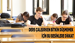 DERS ÇALIŞIRKEN BİTKİN DÜŞMEMEK İÇİN BU BESİNLERE DİKKAT