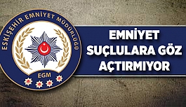 EMNİYET SUÇLULARA GÖZ AÇTIRMIYOR