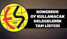 ESKİŞEHİRSPOR'DA OY KULLANACAKLARIN LİSTESİ