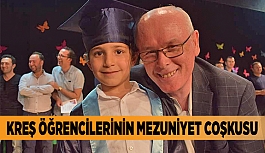 Kreş öğrencilerinin mezuniyet coşkusu