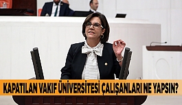 USLUER: KAPATILAN VAKIF ÜNİVERSİTESİ ÇALIŞANLARI NE YAPSIN?