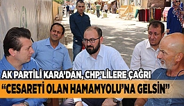 AK Partili Kara; “Dışarıdan sallayarak siyaset olmaz”