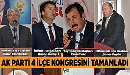 AK PARTİ 4 İLÇE KONGRESİNİ TAMAMLADI