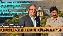 DÜNDAR ÜNLÜ, GÖREVDEN ALINACAK İDDİALARINA YANIT VERDİ