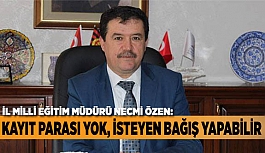 KAYIT PARASI YOK, İSTEYEN BAĞIŞ YAPABİLİR