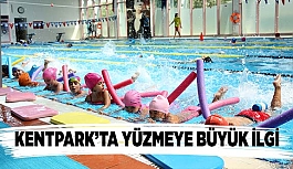 KENTPARK’TA YÜZMEYE BÜYÜK İLGİ