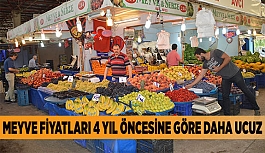 MEYVE FİYATLARI 4 YIL ÖNCESİNE GÖRE DAHA UCUZ