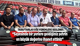 TARAFTARLAR SÖZ VERENLERE SESLENDİ: